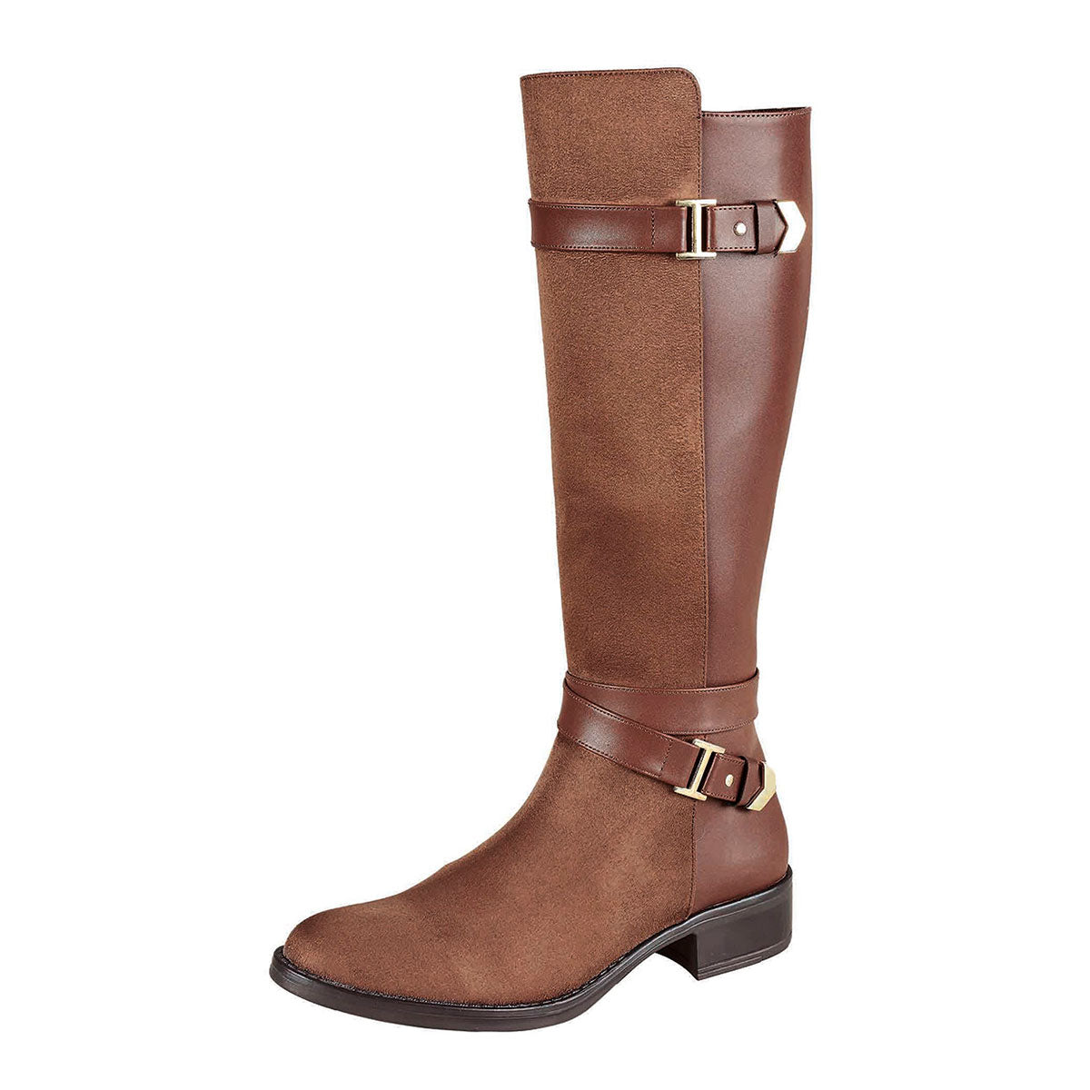 Bota Larga Para Mujer CASTALIA Madera Gamuza 002 34