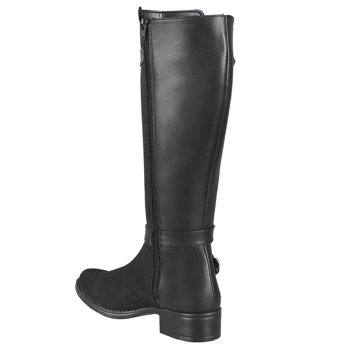 Bota Larga Para Mujer CASTALIA Negro Gamuza 002-35