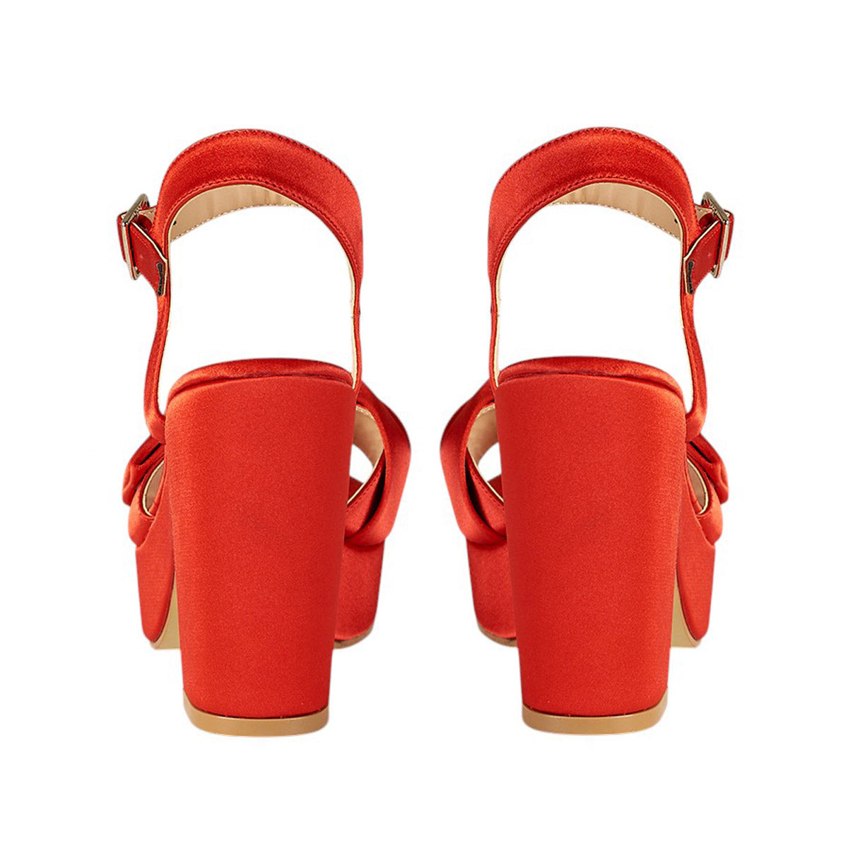 Tacón Para Mujer CASTALIA 013-07 Rojo con Moño