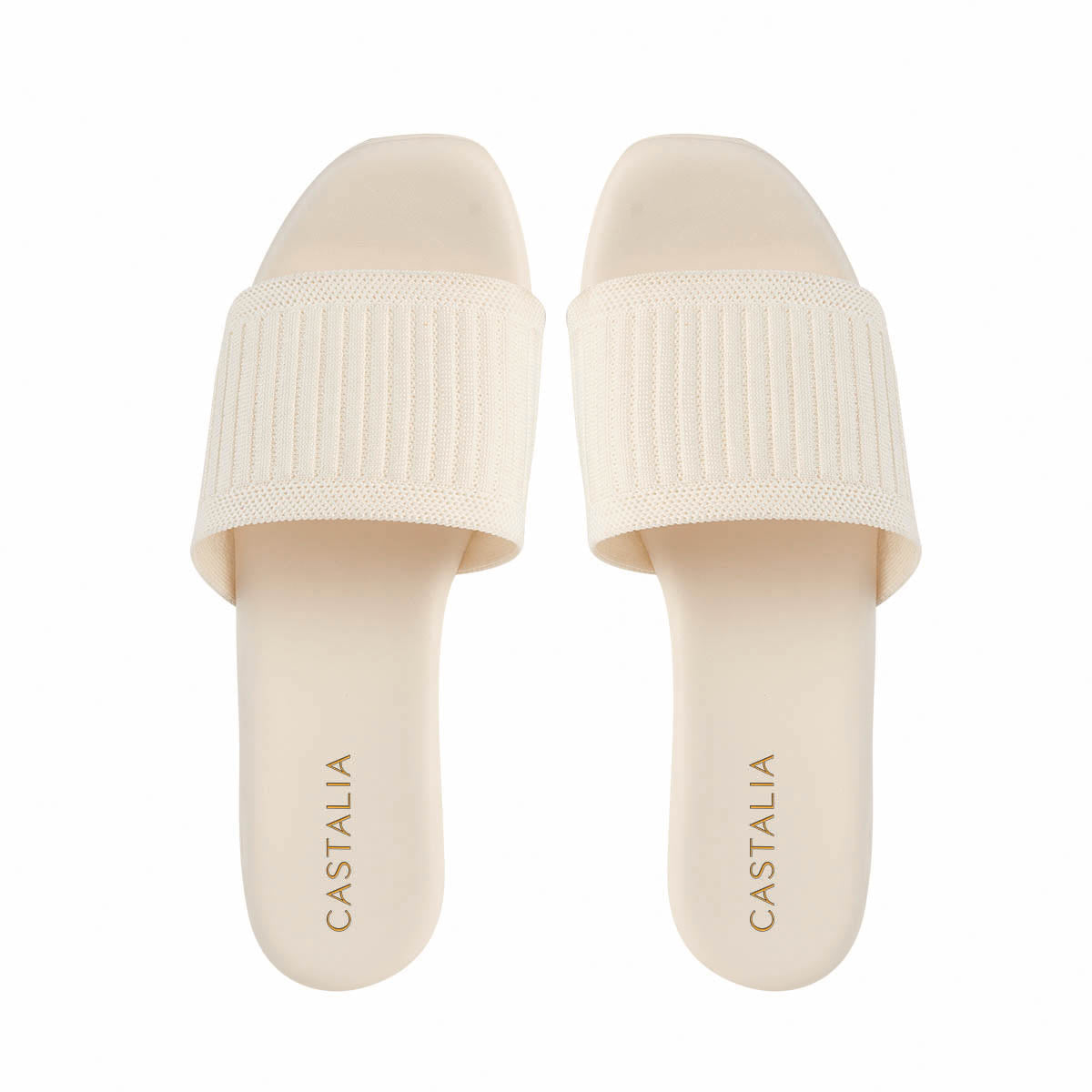 Plataforma Mujer CASTALIA 018-22 Latte Elástico Ajustable