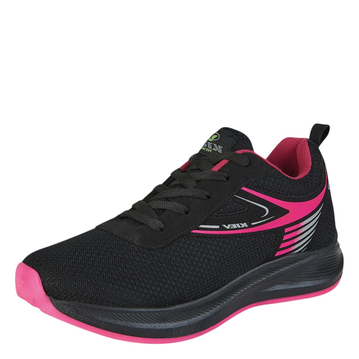 Tenis Deportivo Para Mujer Castalia 100-09 Negro Con Rosa