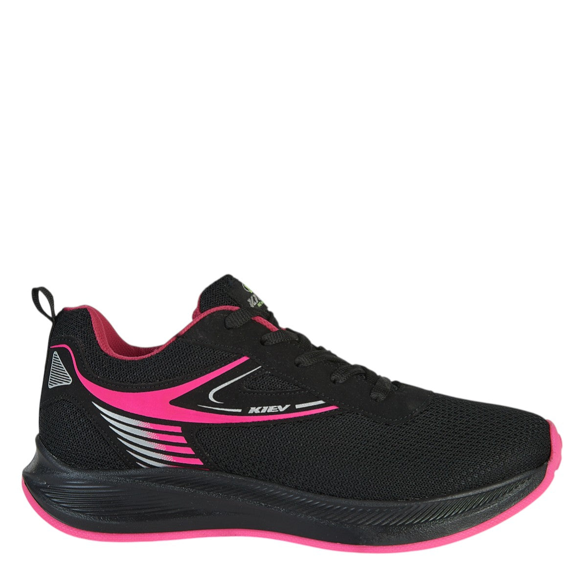 Tenis Deportivo Para Mujer Castalia 100-09 Negro Con Rosa