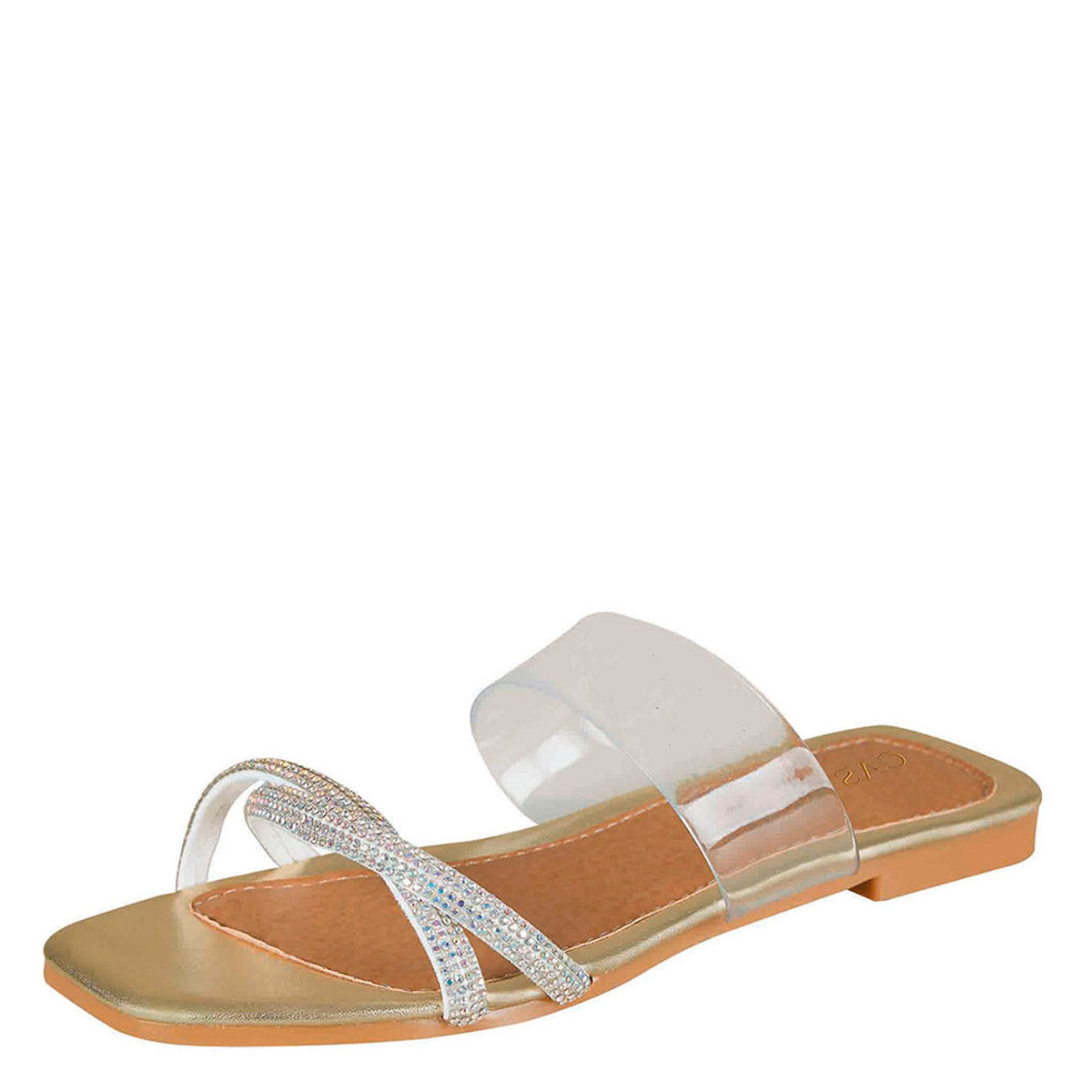 Sandalia Para Mujer CASTALIA Oro con brillos 102-167