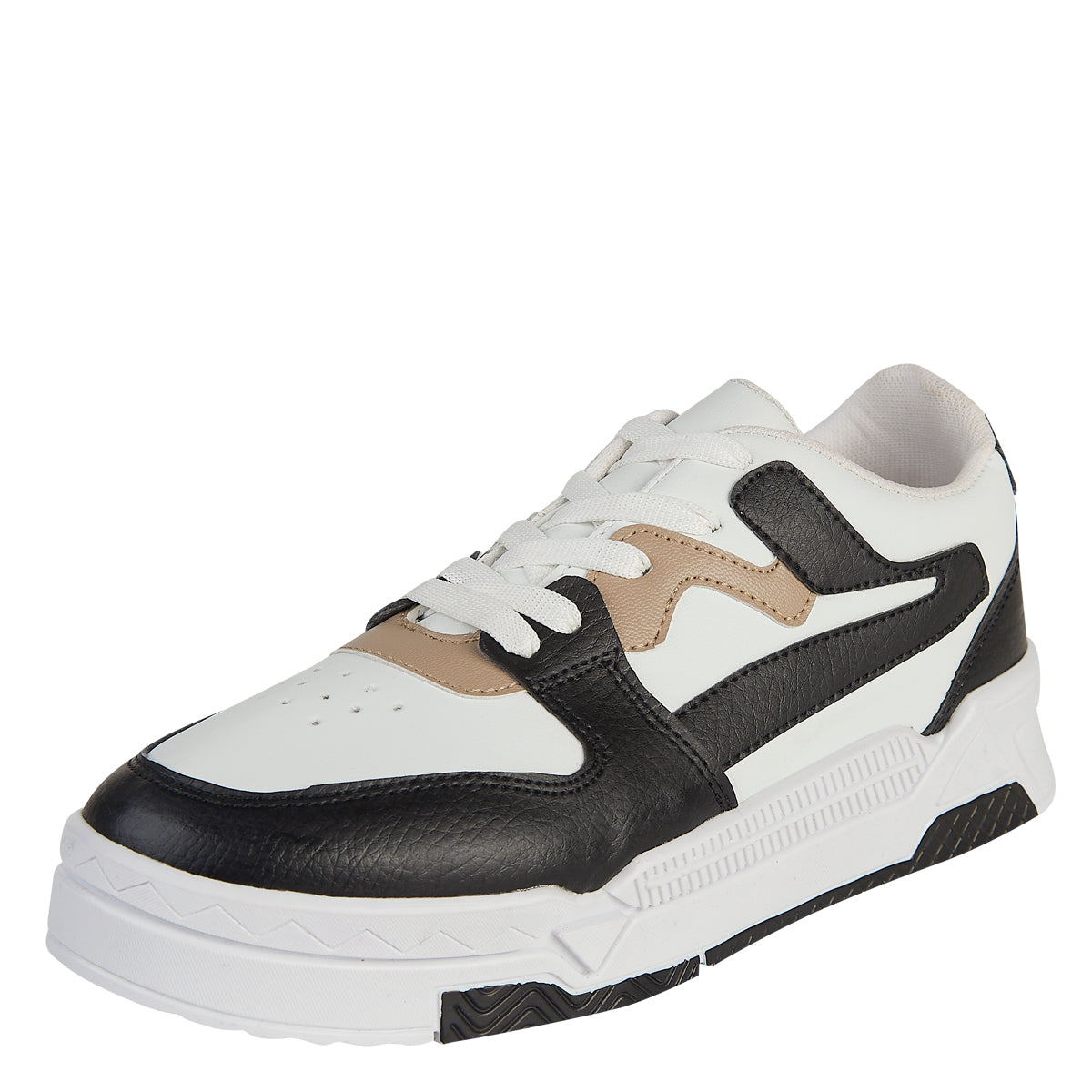 Tenis Urbano Para Mujer Castalia 109-111 Blanco Con Negro