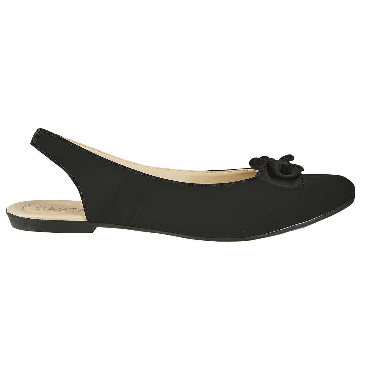 Balerina Para Mujer CASTALIA Negro 124-81 Elástico Ajustable