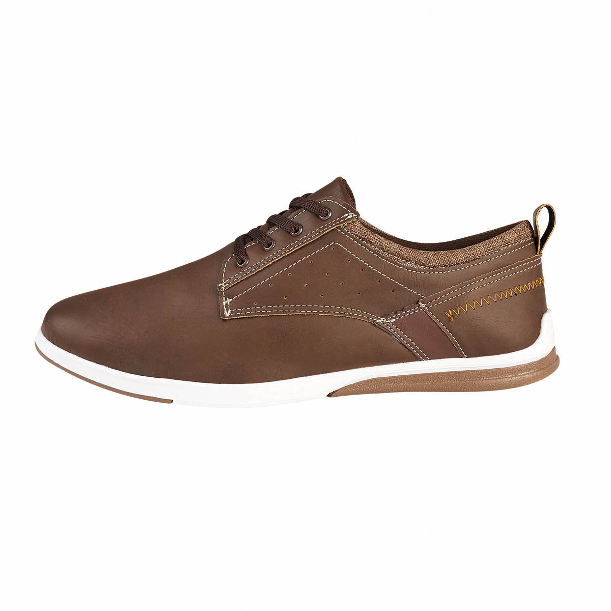 Zapato Casual Para Hombre CASTALIA 132-16 Café con Agujetas