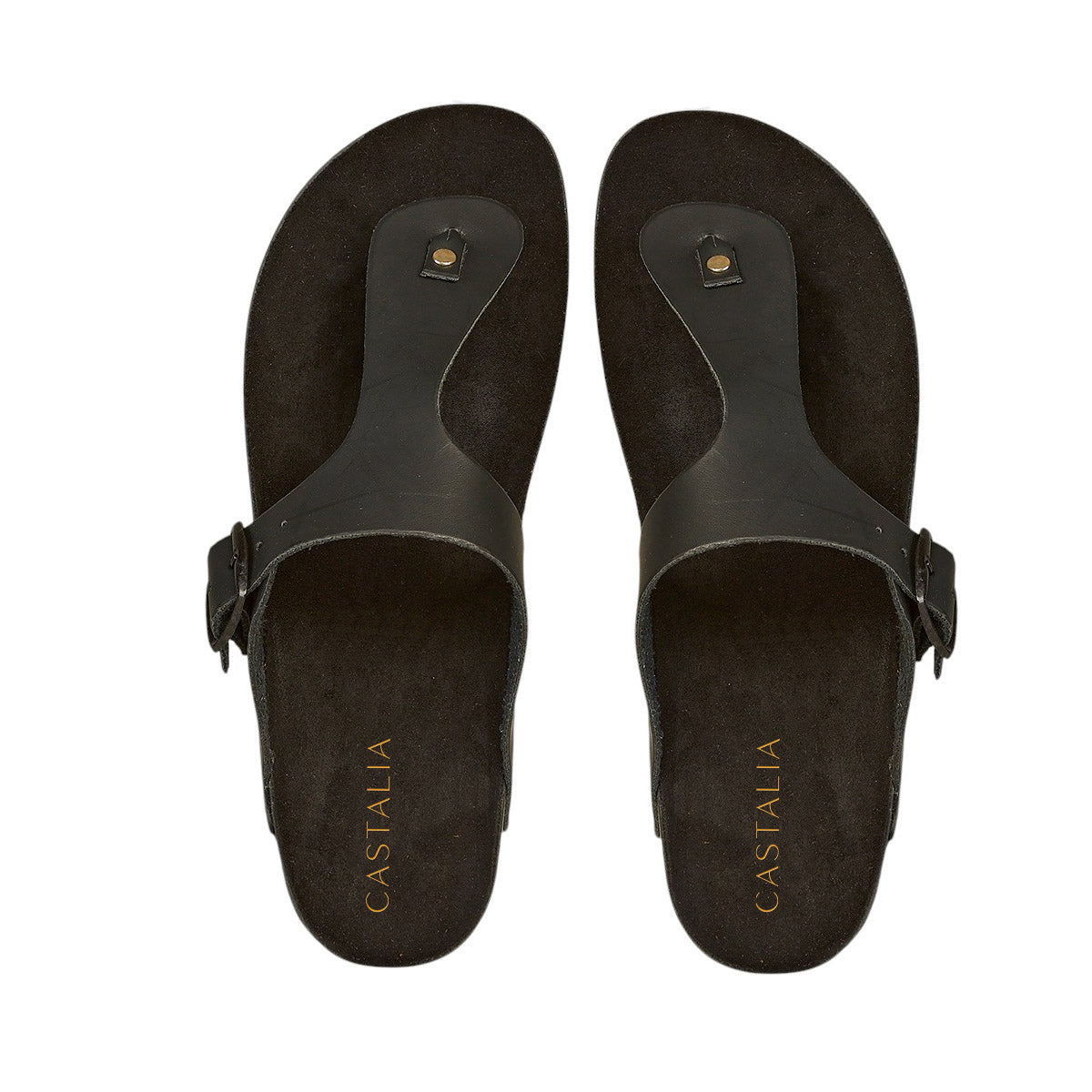 Huarache Para Mujer CASTALIA 139-41 Negro Hebilla Ajustable