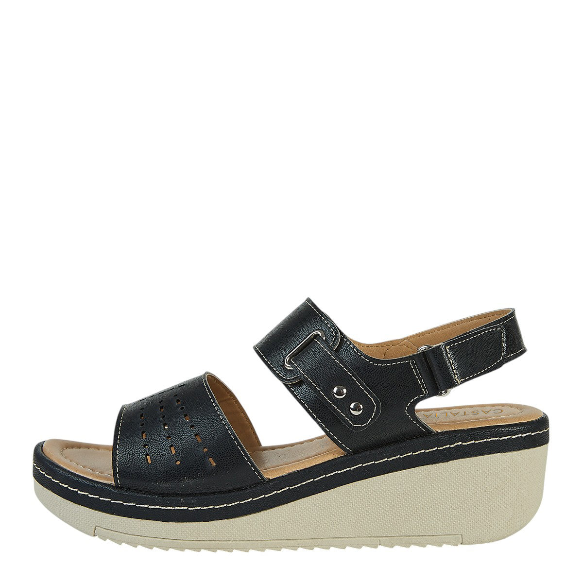 Plataforma Mujer Castalia 145-105 Negro Cinta Autoadherente
