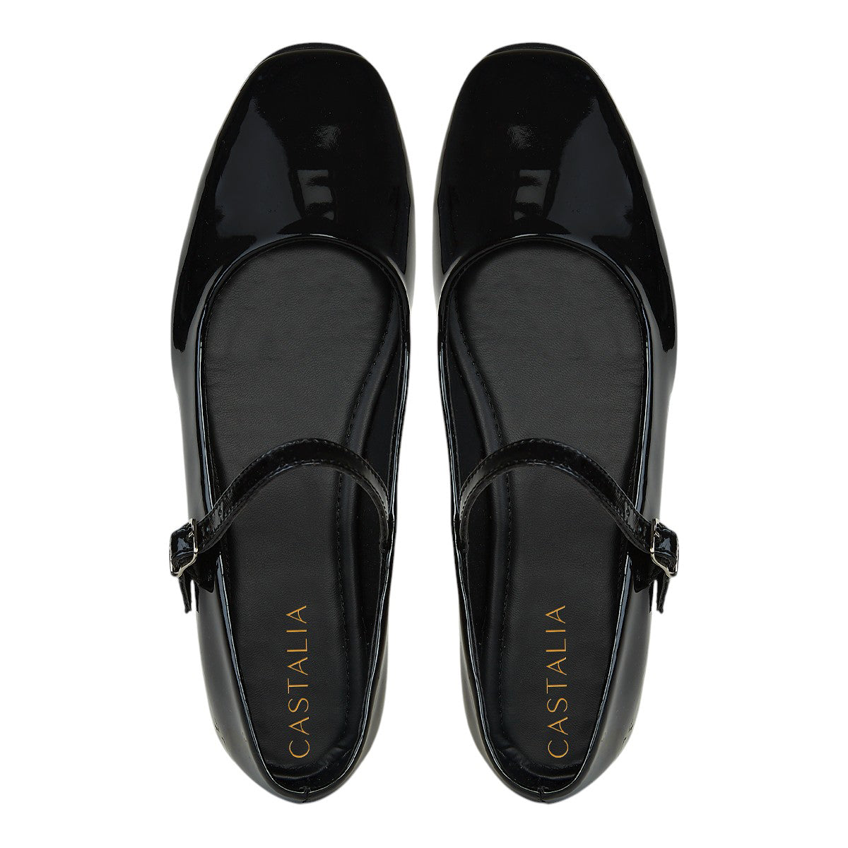 Balerina De Charol Para Mujer Castalia Hebilla Ajustable