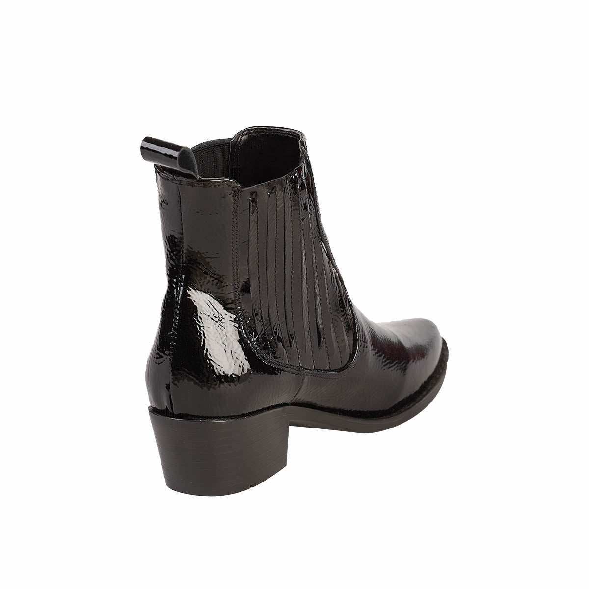 Botin de Charol Para Mujer CASTALIA 207-24 Negro