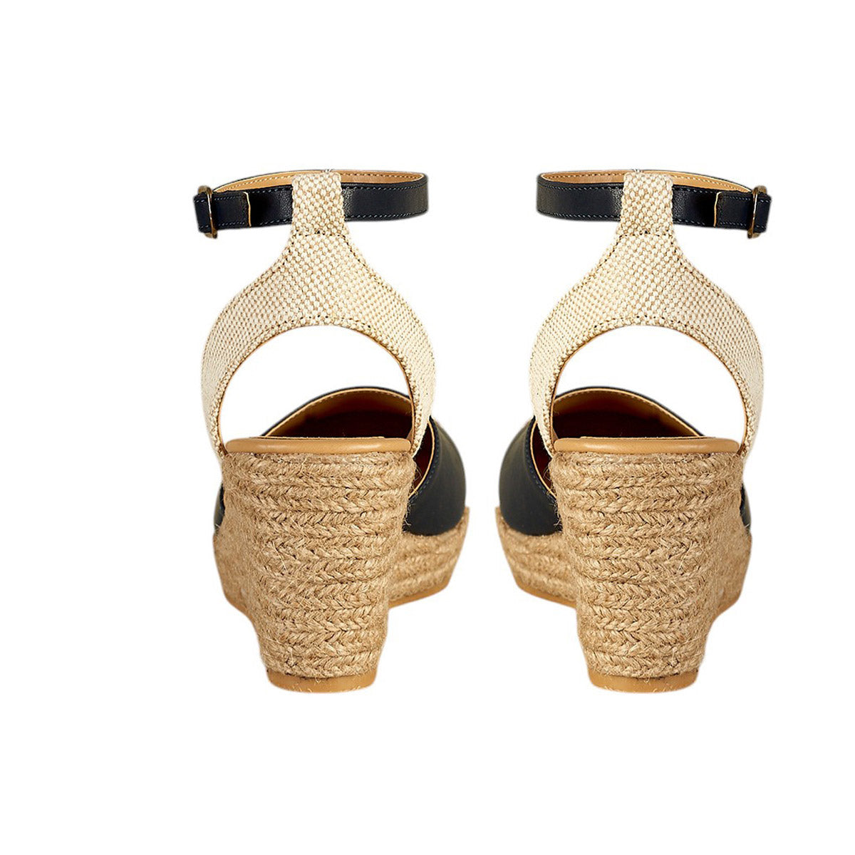 Plataforma de Yute Para Mujer CASTALIA 207-26 Marino y Beige
