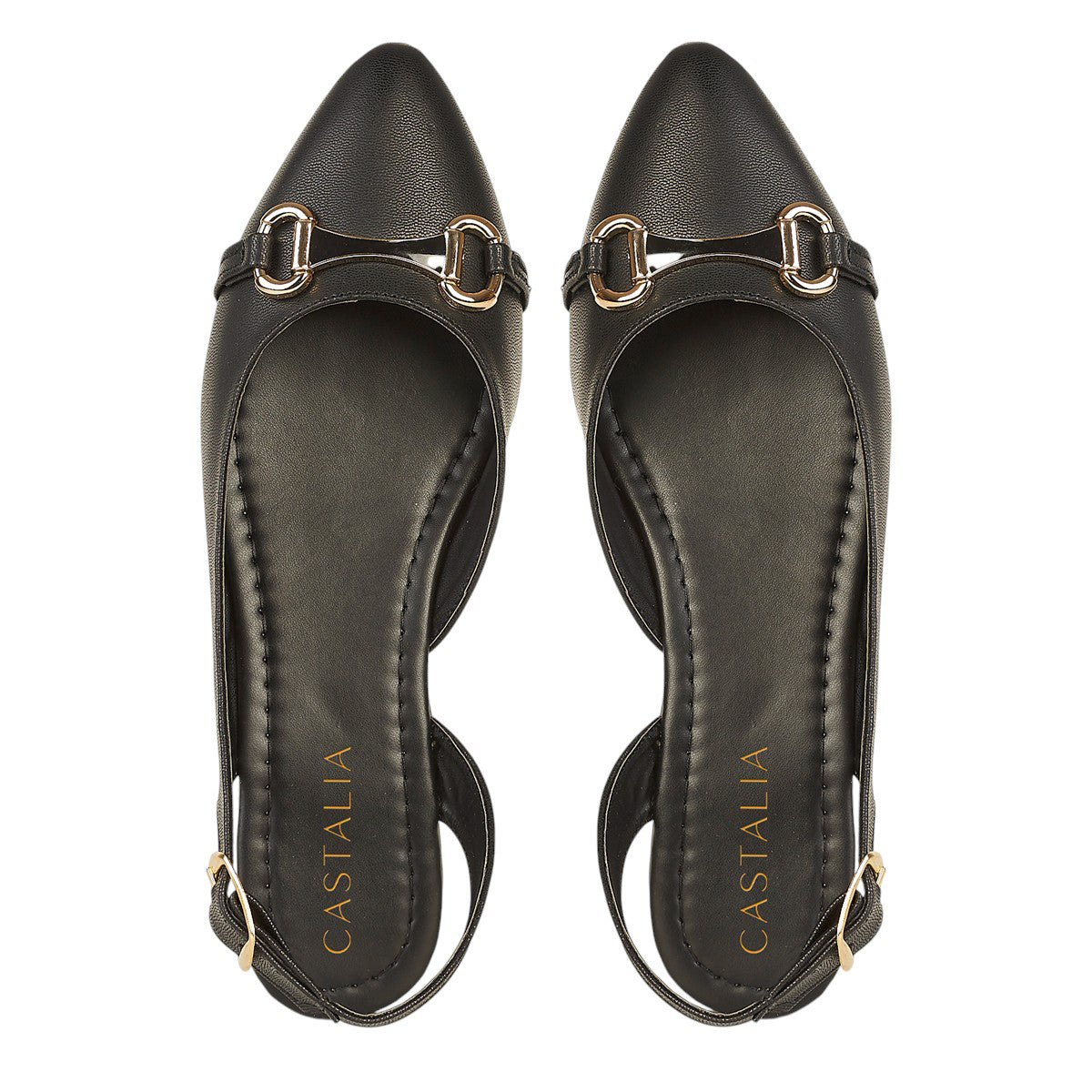 Balerina Para Mujer CASTALIA Con Detalle Dorado