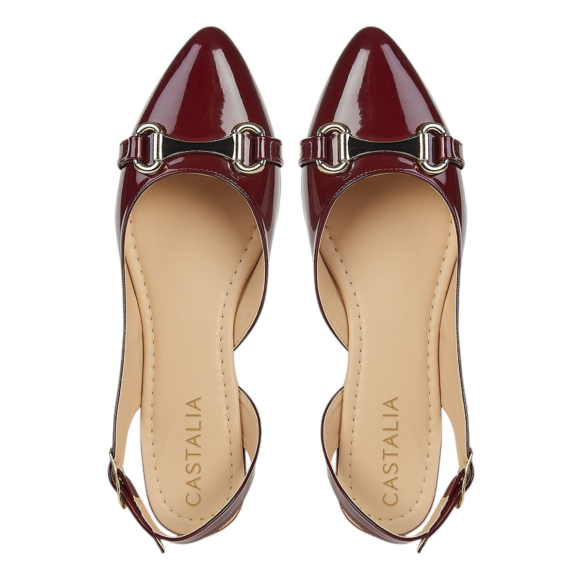 Balerina Para Mujer CASTALIA Con Detalle Dorado