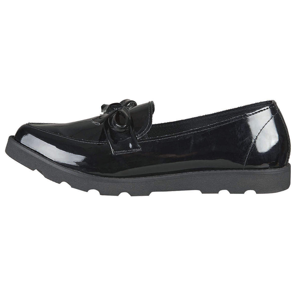 Balerina de Charol Para Mujer CASTALIA Negro 228-23 con Moño