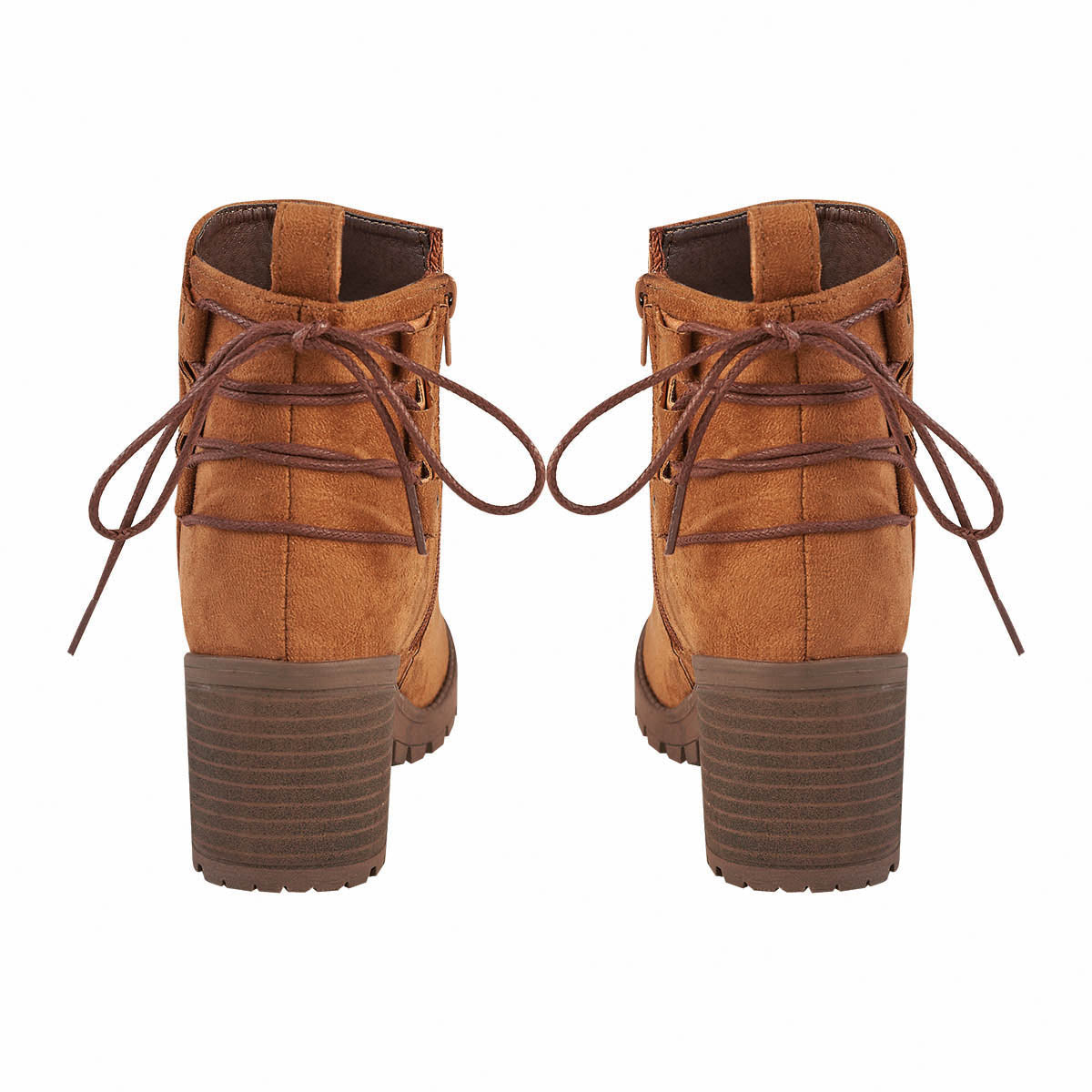 Botin Para Mujer CASTALIA 282-129 Ladrillo Con Agujetas
