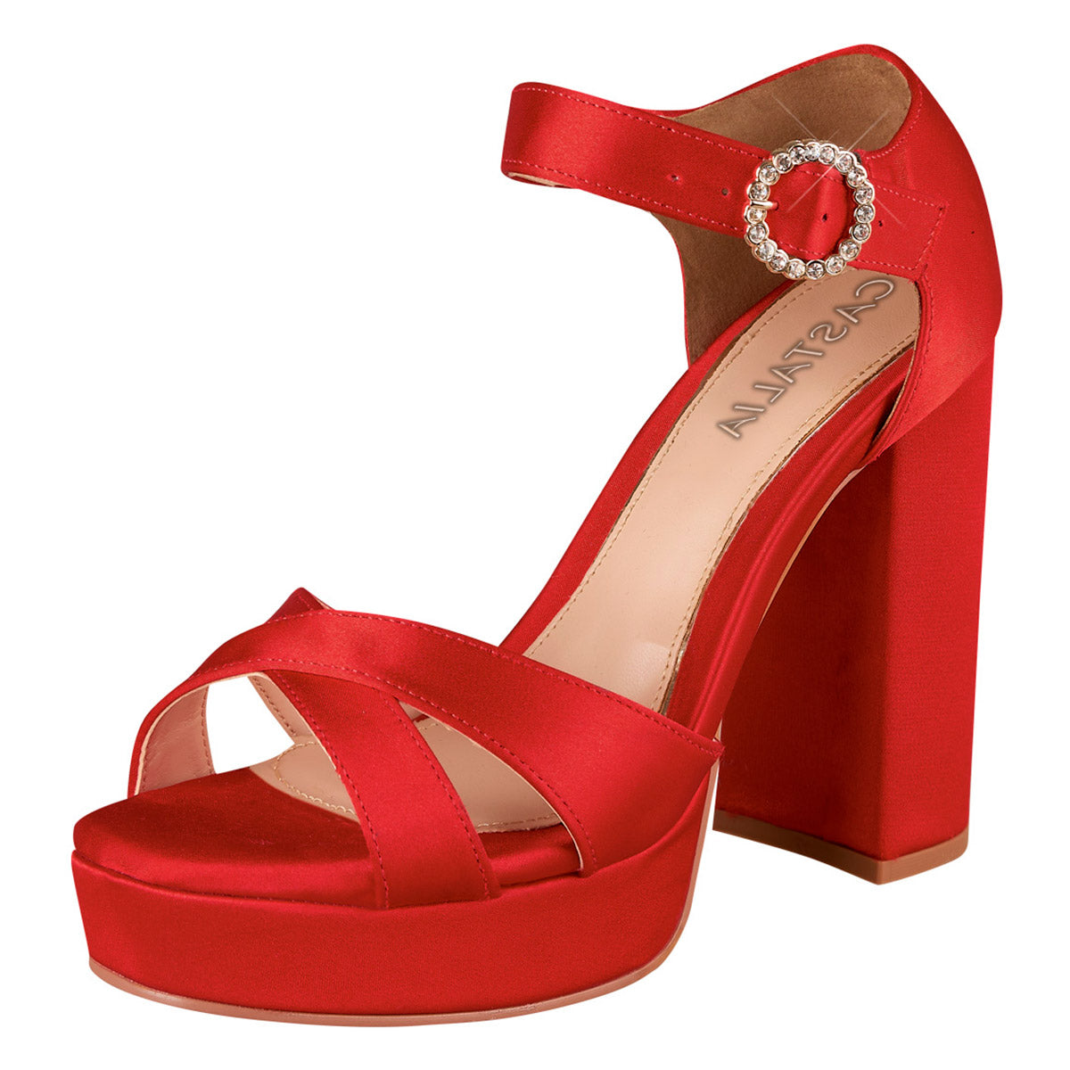 Tacón Para Mujer CASTALIA 296-15 Rojo
