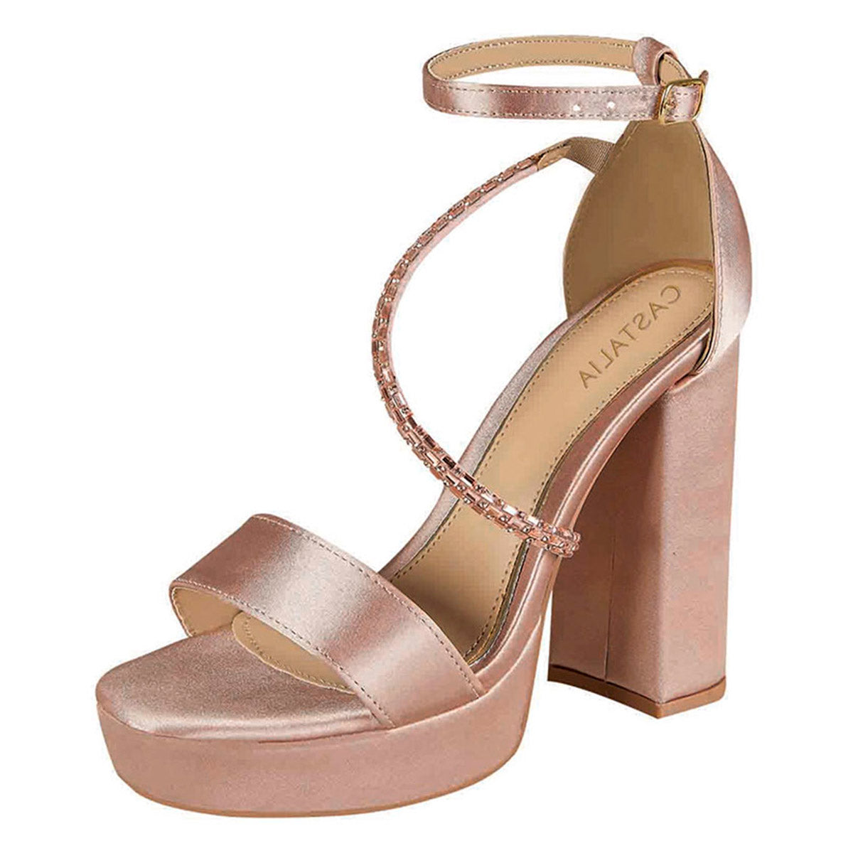Tacón Para Mujer CASTALIA Nuty Detalle Cristal 296-20