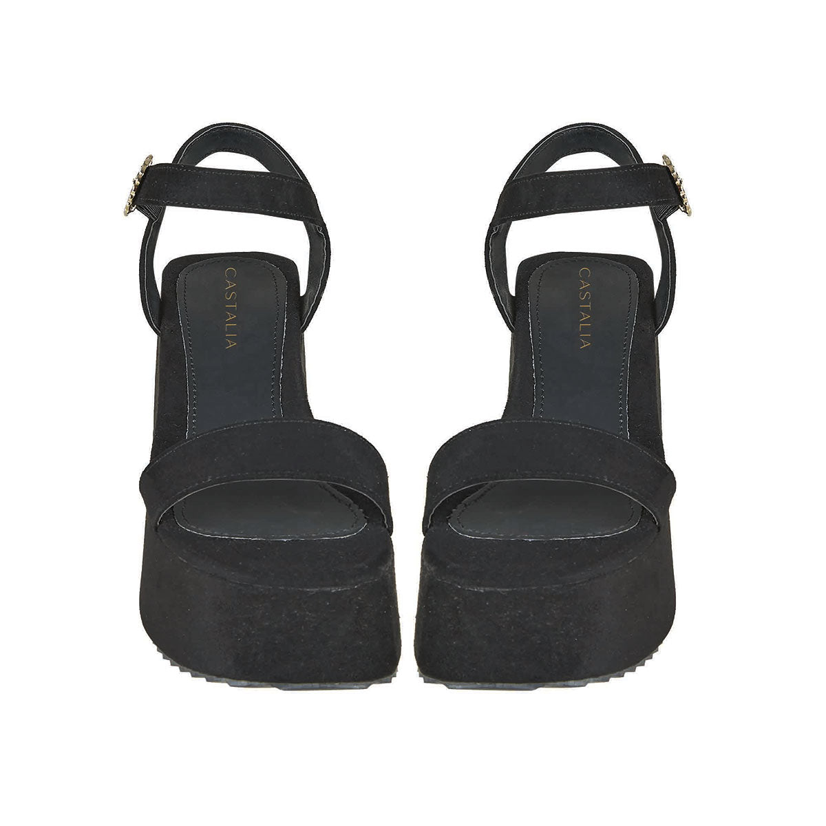 Plataforma Para Mujer CASTALIA Negro Gamuza 296-25