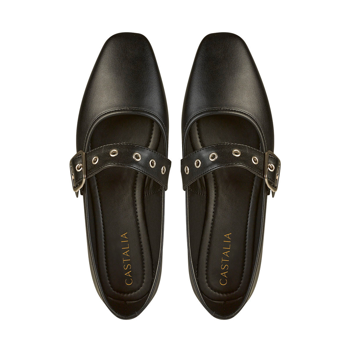 Balerina Para Mujer CASTALIA 325-44 Negro Hebilla Ajustable