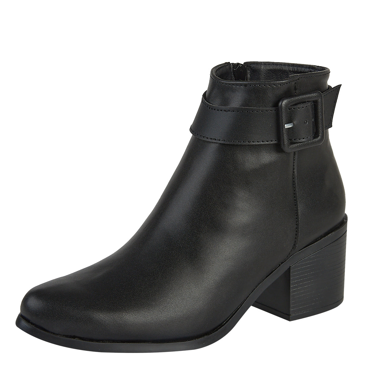 Botín Para Mujer Castalia 329-96 Negro Doble Ajuste