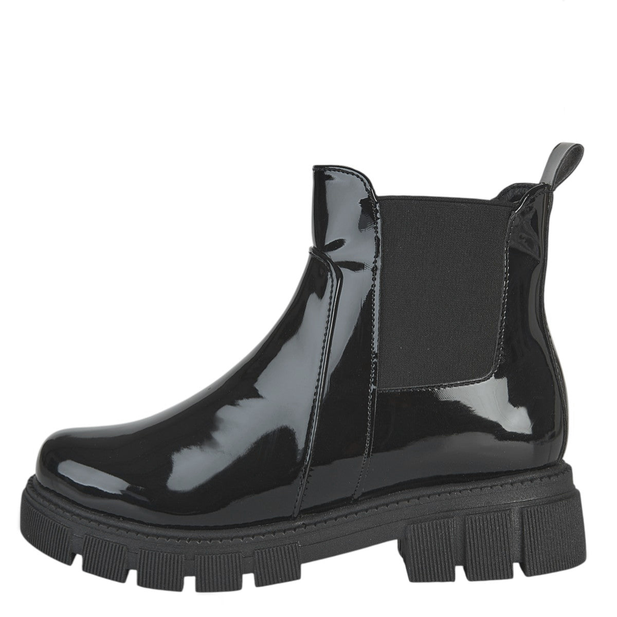 Botín De Charol Para Mujer Castalia 329-98 Negro