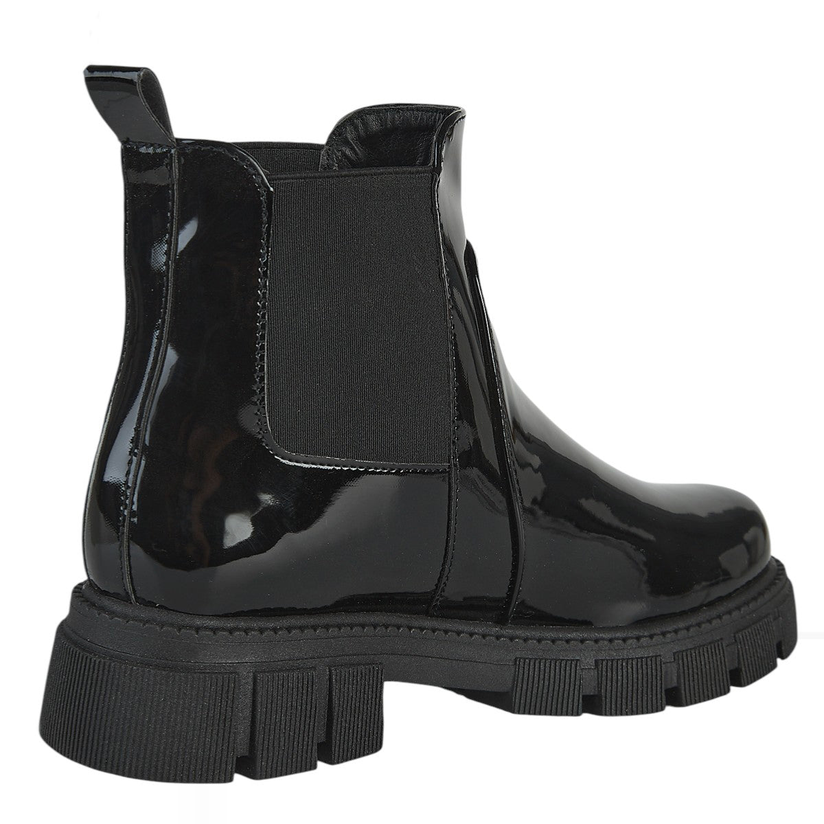 Botín De Charol Para Mujer Castalia 329-98 Negro