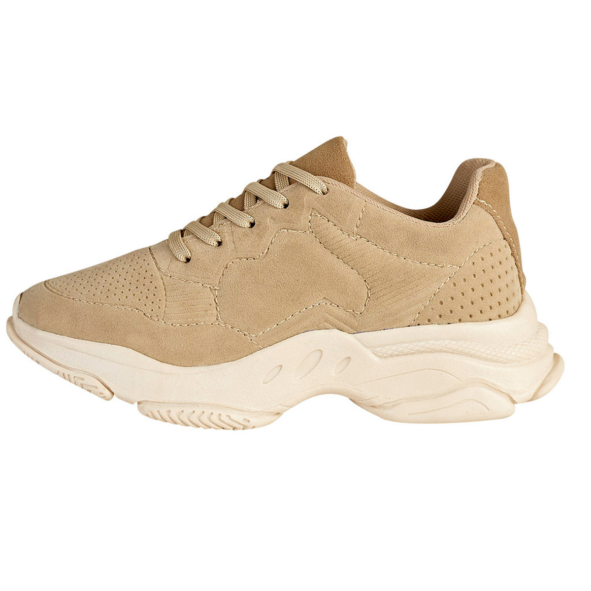 Tenis Urbano Para Mujer CASTALIA 419-68 Arena de Gamuza