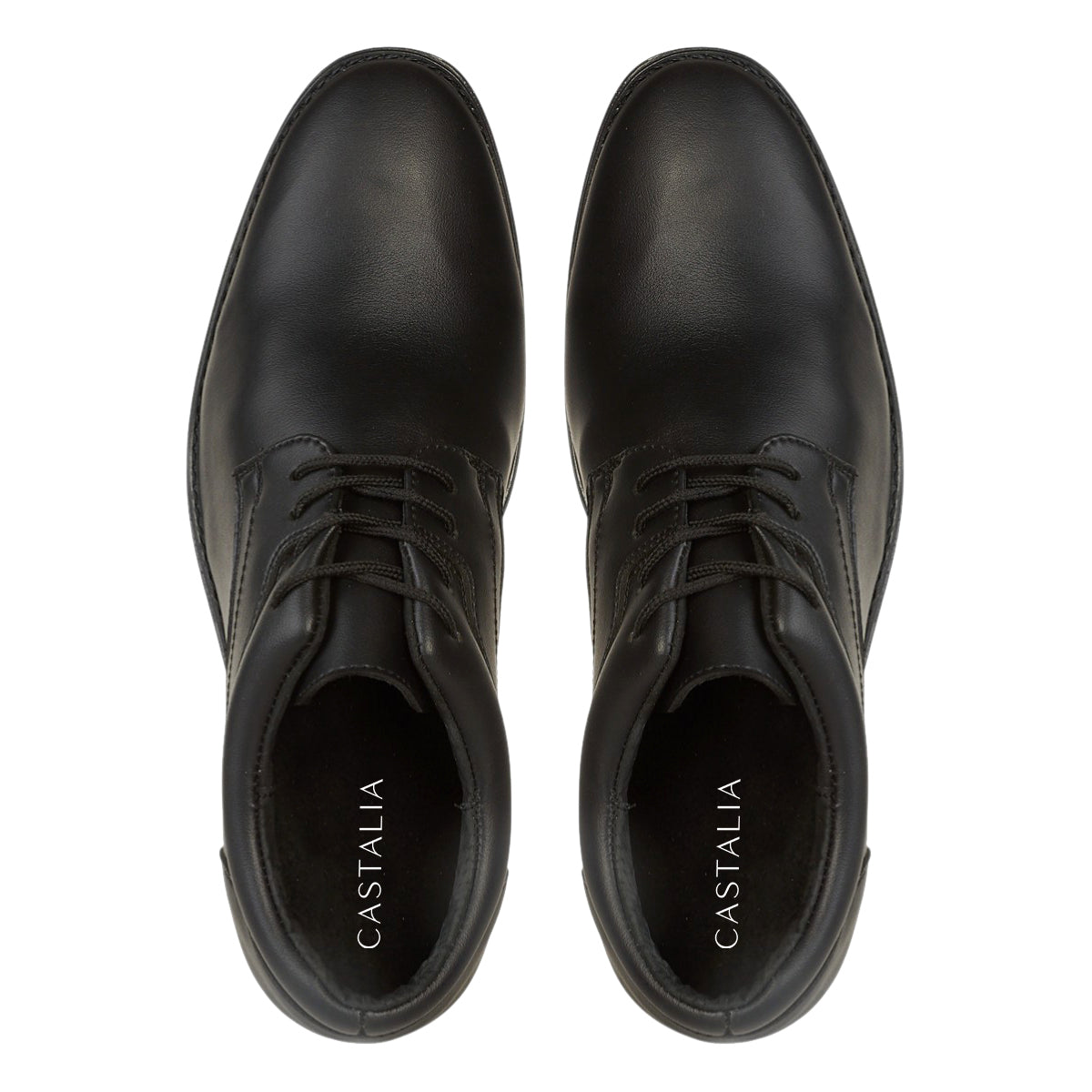 Zapato Formal Para Hombre Castalia 455-58 Negro Con Cordones