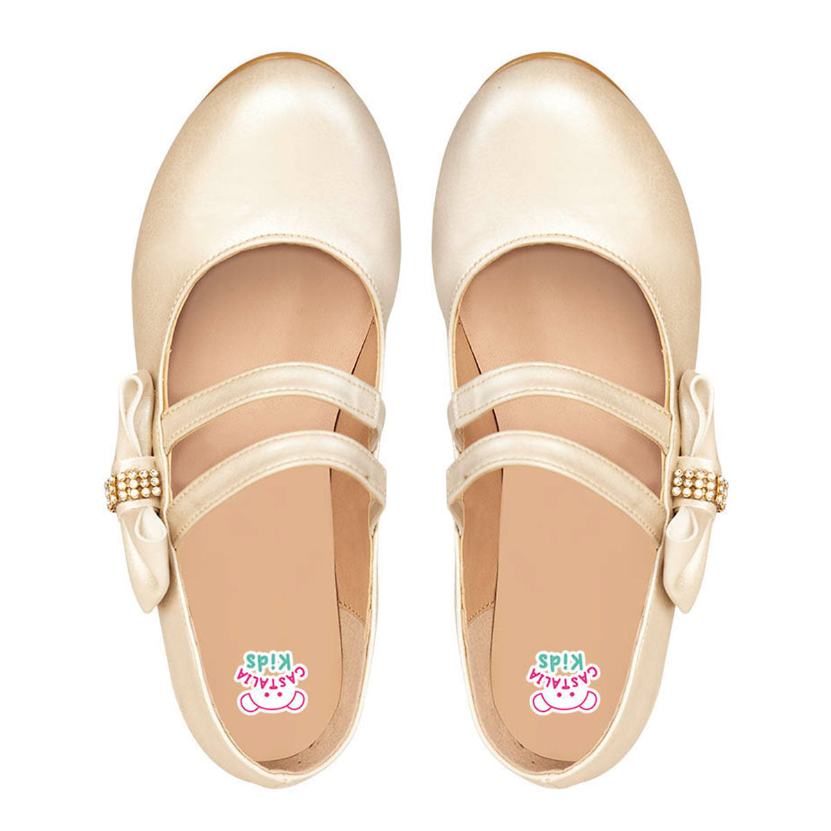 Tacón Para Niña CASTALIA 500-16 Paolimita Detalle Moño