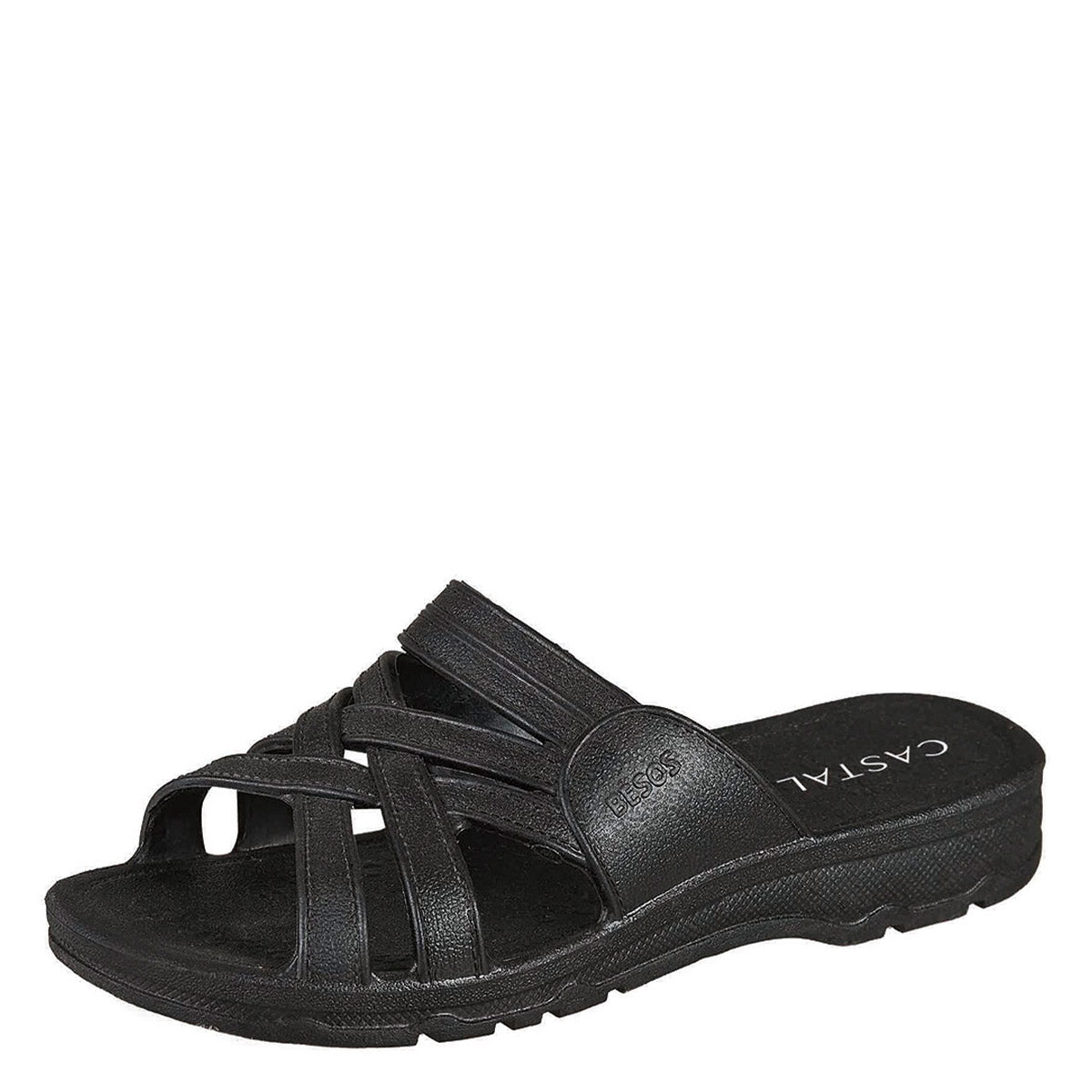 Sandalia Para Mujer CASTALIA Negro PVC 507-129