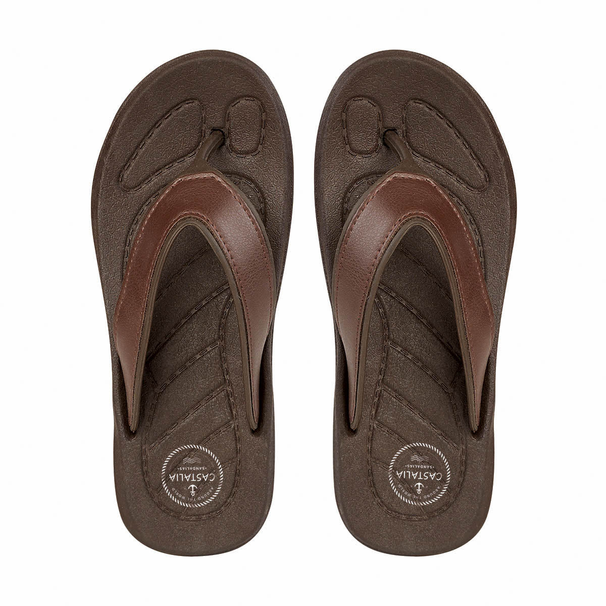 Sandalia Duo Pack Para Hombre CASTALIA 507-140 Negro y Café