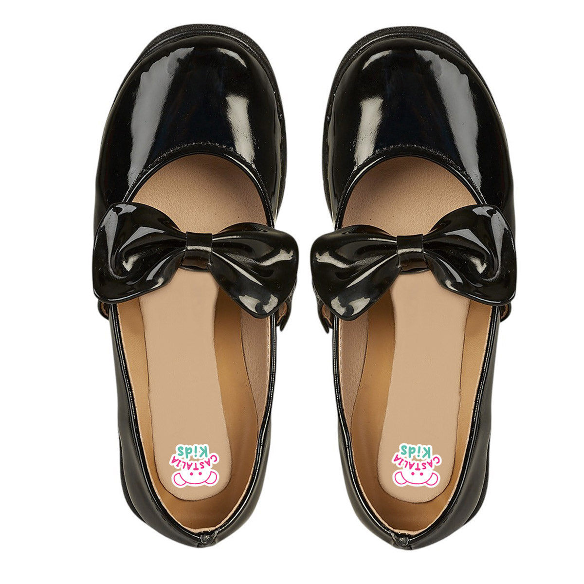 Zapato Escolar De Charol Para Niña CASTALIA 508-107 Negro