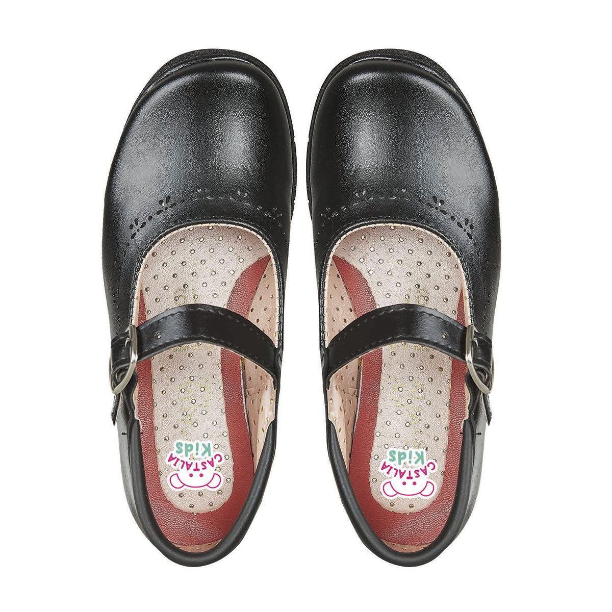 Zapato Escolar Para Niña CASTALIA Negro 508-96