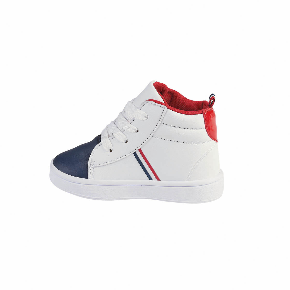Tenis Tipo Bota Bebé Niño CASTALIA 520-50 Blanco con Azul