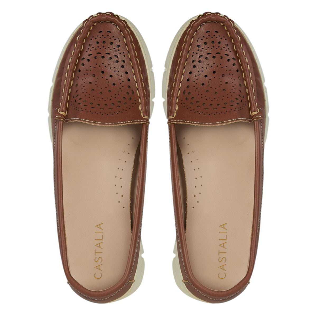 Zapato Confort Moderno Mujer Castalia 561-116 Con Plataforma