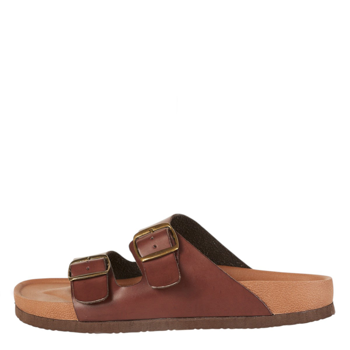 Huarache Para Hombre Castalia 561-117 Café Doble Ajuste