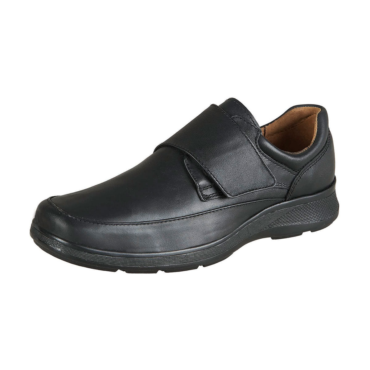 Zapato Confort Para Hombre CASTALIA Negro 100 % Piel 574-28