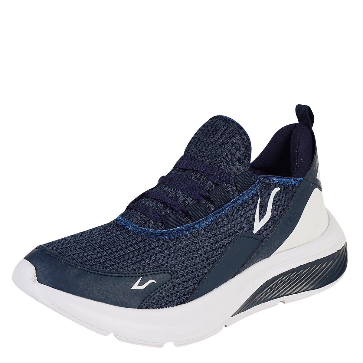 Tenis Deportivo Para Hombre Castalia 608-141 Azul Marino Suela Doble Soporte
