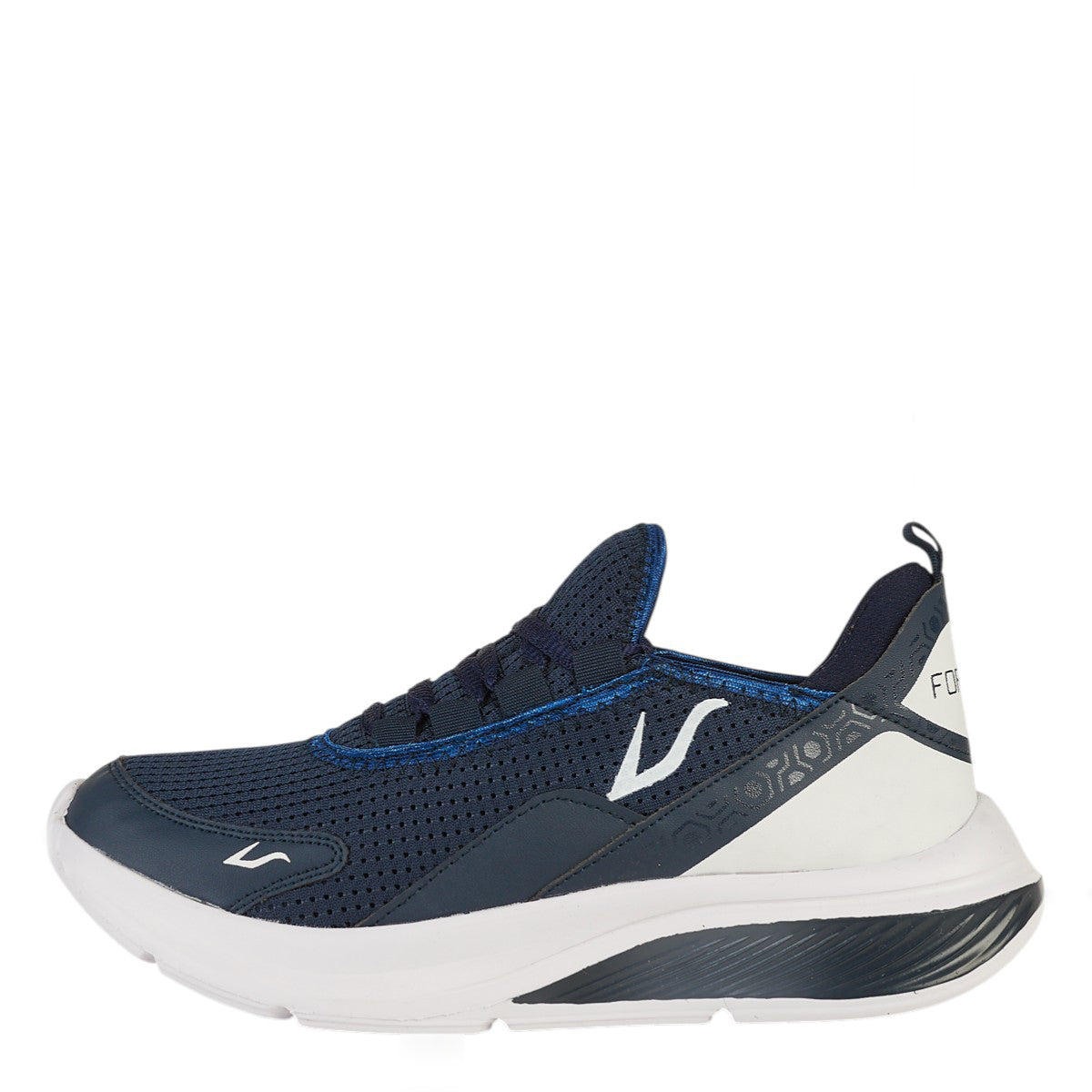 Tenis Deportivo Para Hombre Castalia 608-141 Azul Marino Suela Doble Soporte