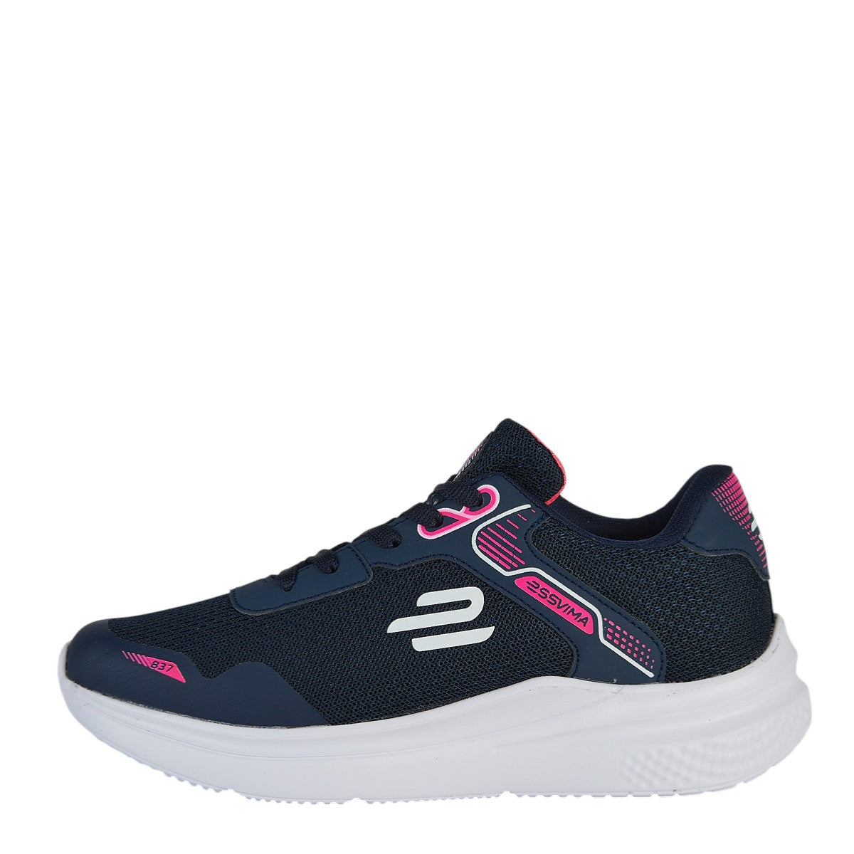 Tenis Deportivo Para Mujer Castalia 651-37 Marino Con Rosa