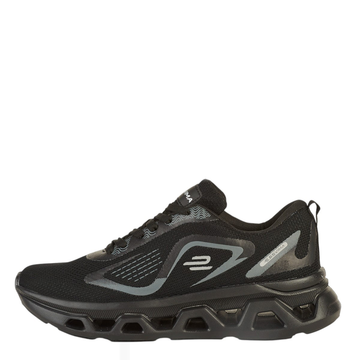Tenis Deportivo Para Hombre Castalia 651-43 Negro Suela Doble Soporte