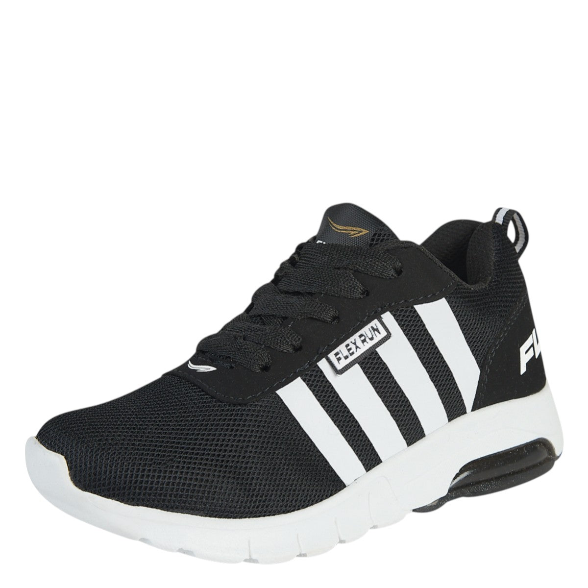 Tenis Deportivo Para Niño Castalia 708-005 Negro Con Blanco