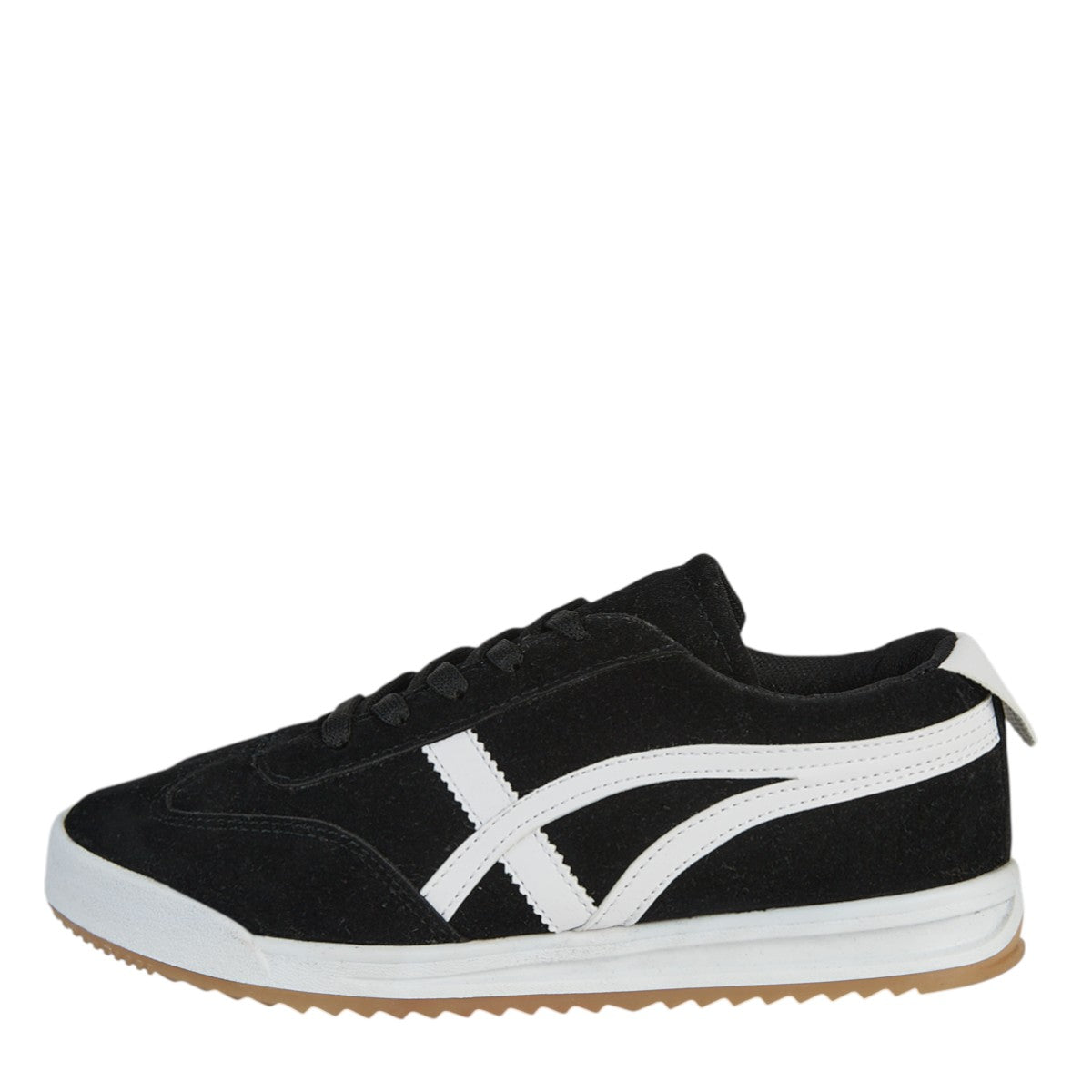 Tenis Urbano Para Mujer Castalia 748-72 Negro De Gamuza