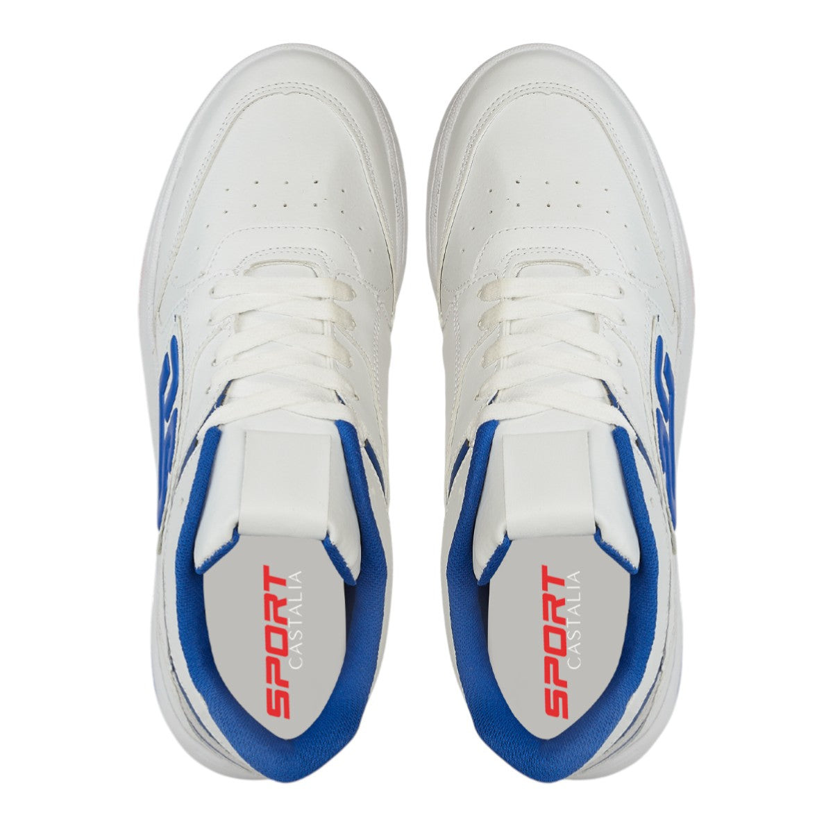 Tenis Urban Para Hombre Castalia 755-008 Blanco Con Azul