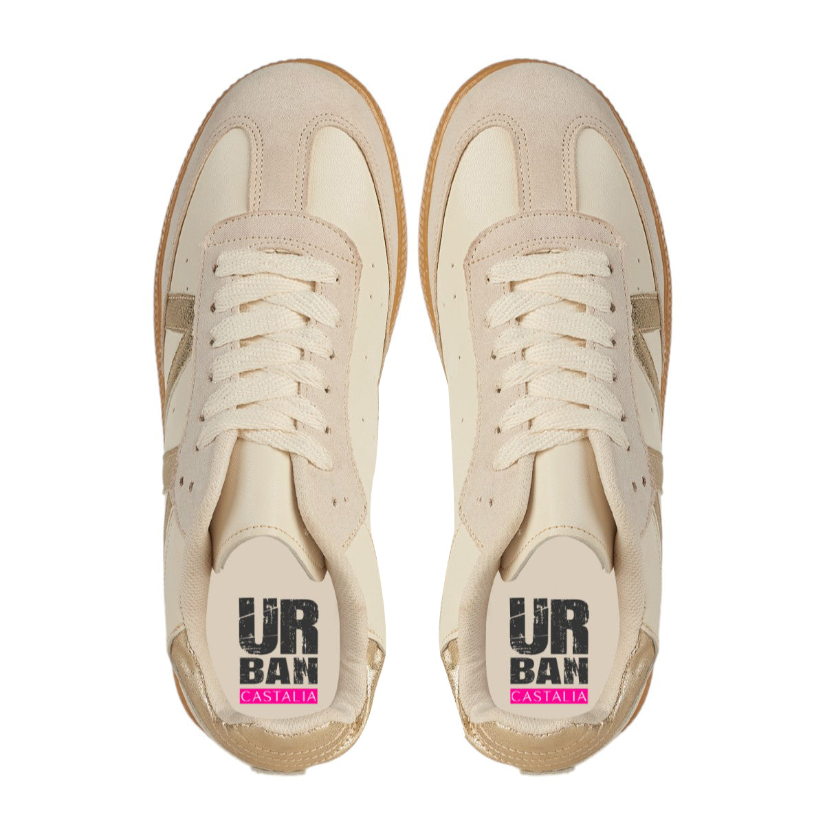 Tenis Urbano Para Mujer Castalia Con Detalles En Gamuza