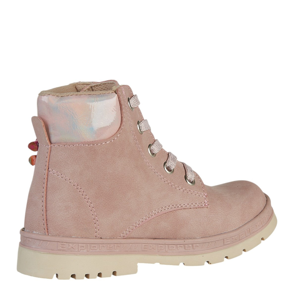 Bota De Gamuza Para Niña Castalia 786-002 Rosa