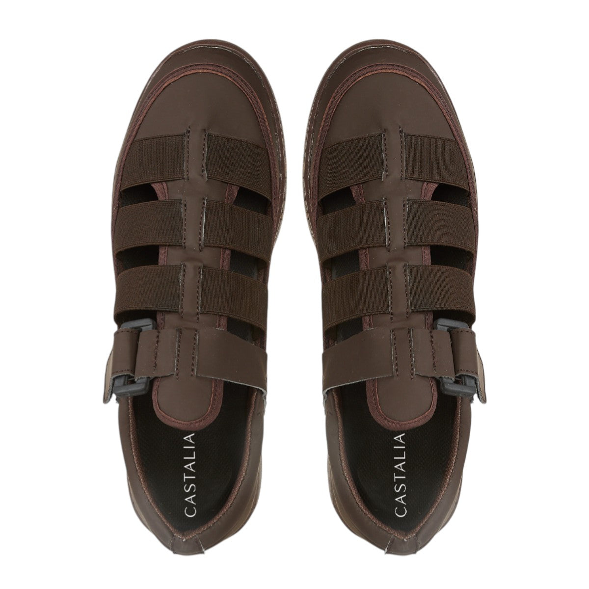 Huarache Cerrado Para Hombre Castalia 789-009 Café