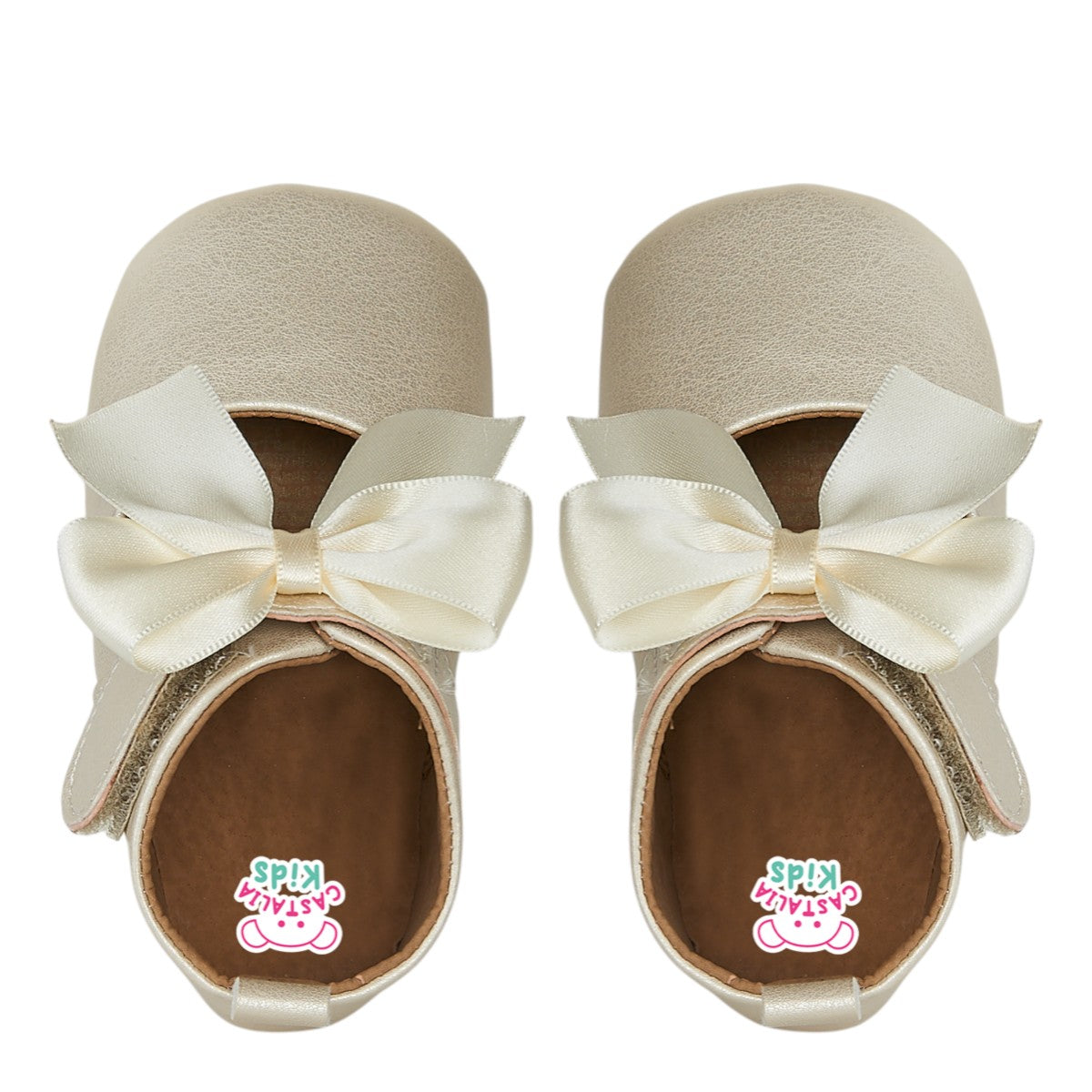 Balerina Para Bebé Niña Castalia 790-003 Beige Con Moño