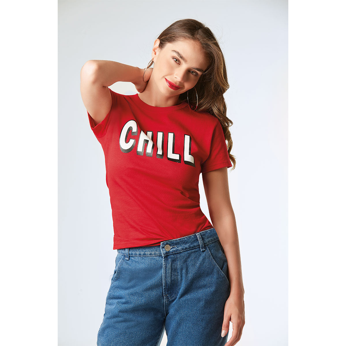 Blusa Para Mujer TREVO 940-115 Rojo con Negro