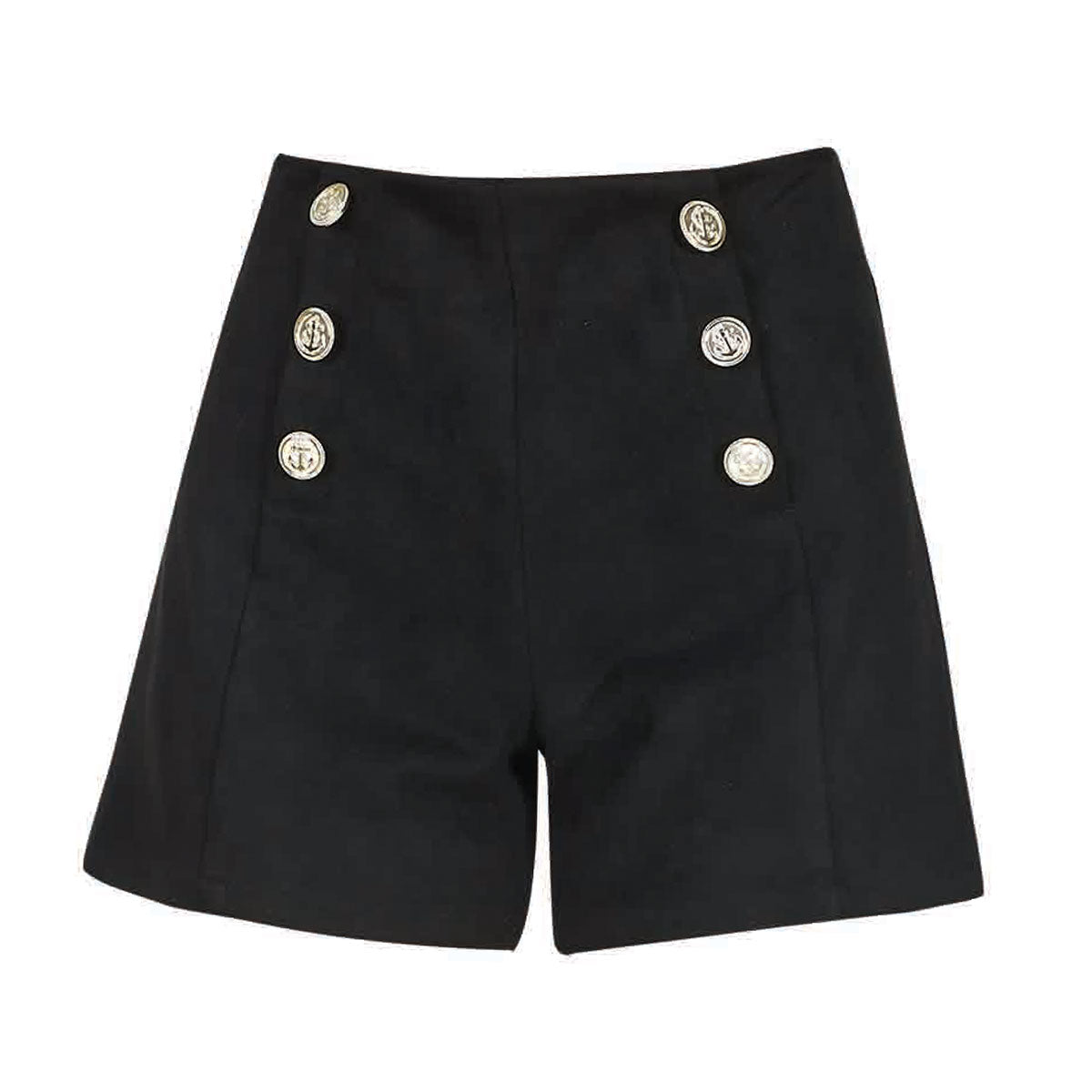 Short Para Mujer TREVO NEGRO con Botones Dorados 953-182